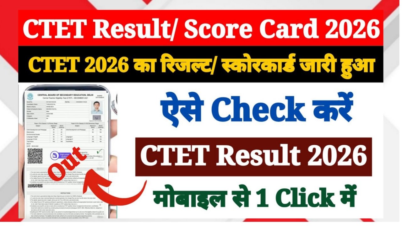 CTET Result 2026 OUT